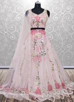 Georgette Pink Wedding Wear Embroidery Work Ready To Wear Lehenga Choli